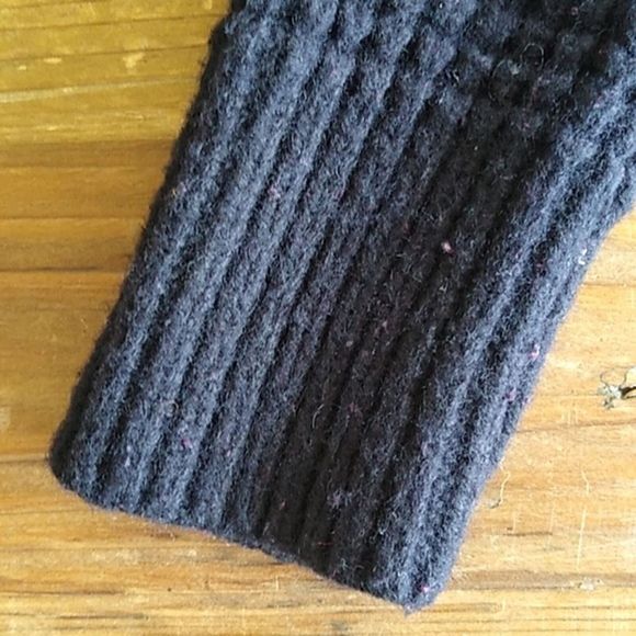 AllSaints burled wool sweater navy sz xs Tornn Raven Chunky Academia Soho Boho - Picture 4 of 5